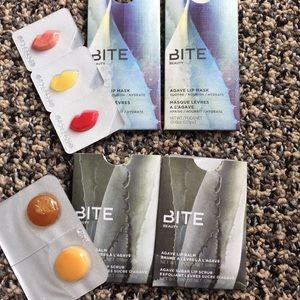 Lot of 4 Bite beauty Agave lip mask & balm NEW